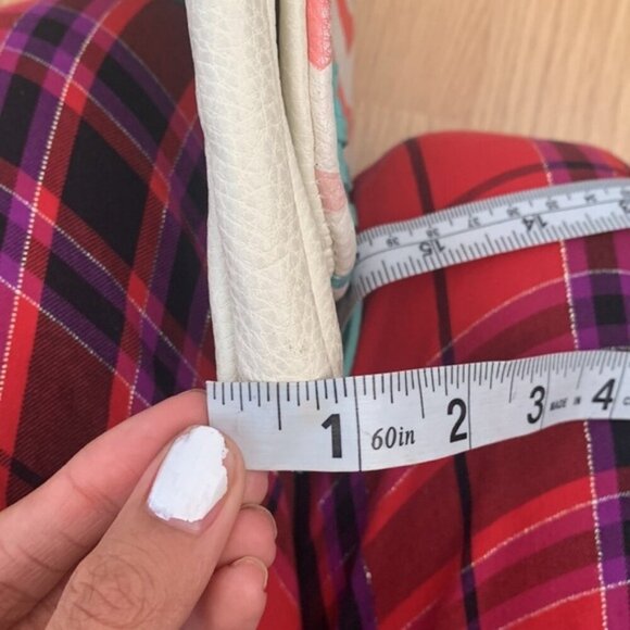 Charming Charlie Turquoise Striped Crossbody Purse - Picture 10 of 10